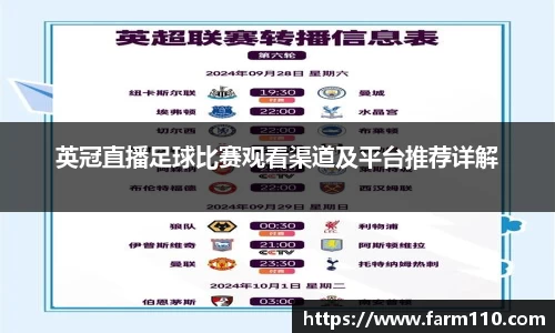 英冠直播足球比赛观看渠道及平台推荐详解