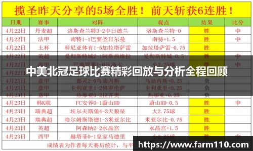 中美北冠足球比赛精彩回放与分析全程回顾